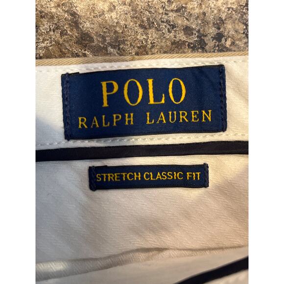 Polo Ralph Lauren Men Flat Front Chino Khaki Shorts Size 40 Long Tall Brown - Picture 4 of 8